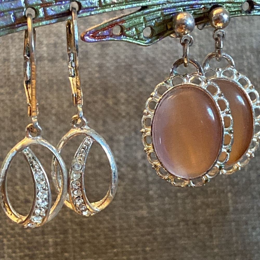 2 Pair Everyday Drop Earrings
